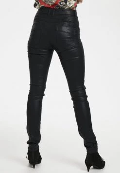 Cream Femme ANNELENE PANTS Jeans Skinny Pitch Black -Cream Soldes Boutique 6ccbce26ca1a4043bab5434b584b31c9