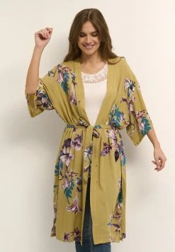 Cream CROTTA Veste Légère Yellow Tropical Flower