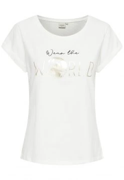 Cream BETA T Shirt Imprimé Snow White Gold World Femme