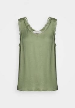 Cream ALENA Blouse Oil Green Femme