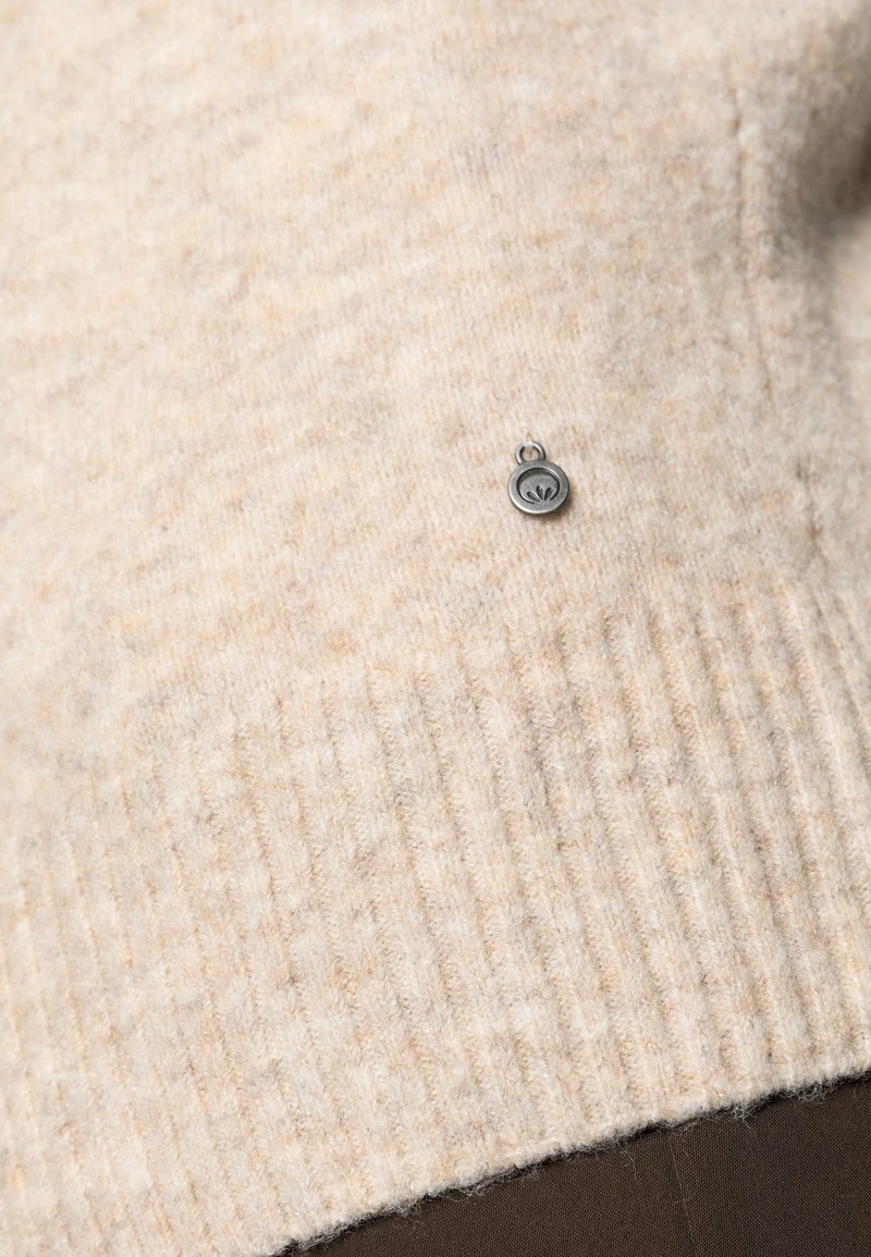 Cream MERLE Gilet Oat Melange 5 Cream MERLE Gilet Oat Melange – Image 5