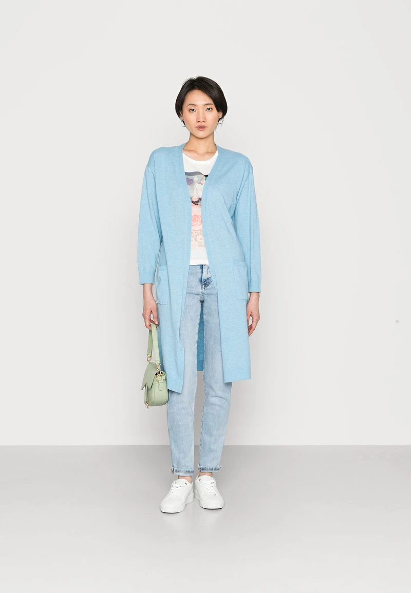 Cream CRANVA CARDIGAN Gilet Placid Blue Melange Femme 2 Cream CRANVA CARDIGAN Gilet Placid Blue Melange Femme – Image 2