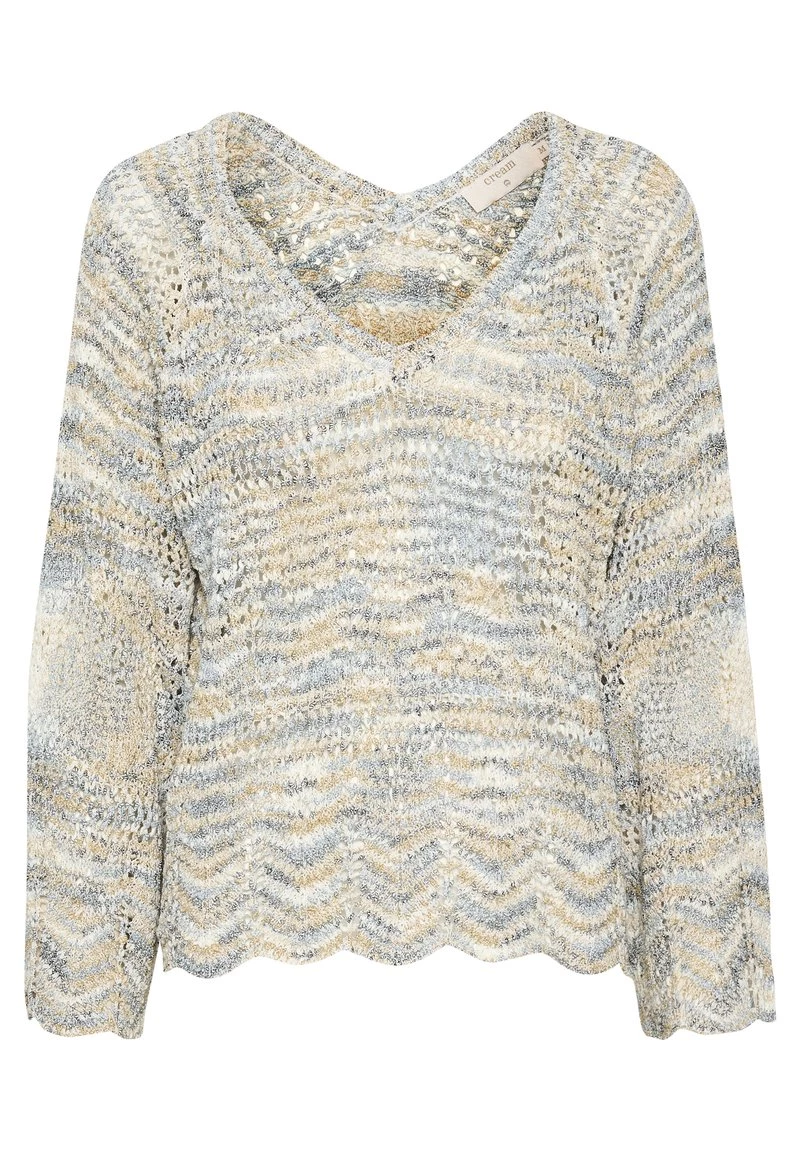 Cream VANTA Pullover Wavy Brunnera Stone Mix 5 Cream VANTA Pullover Wavy Brunnera Stone Mix – Image 5
