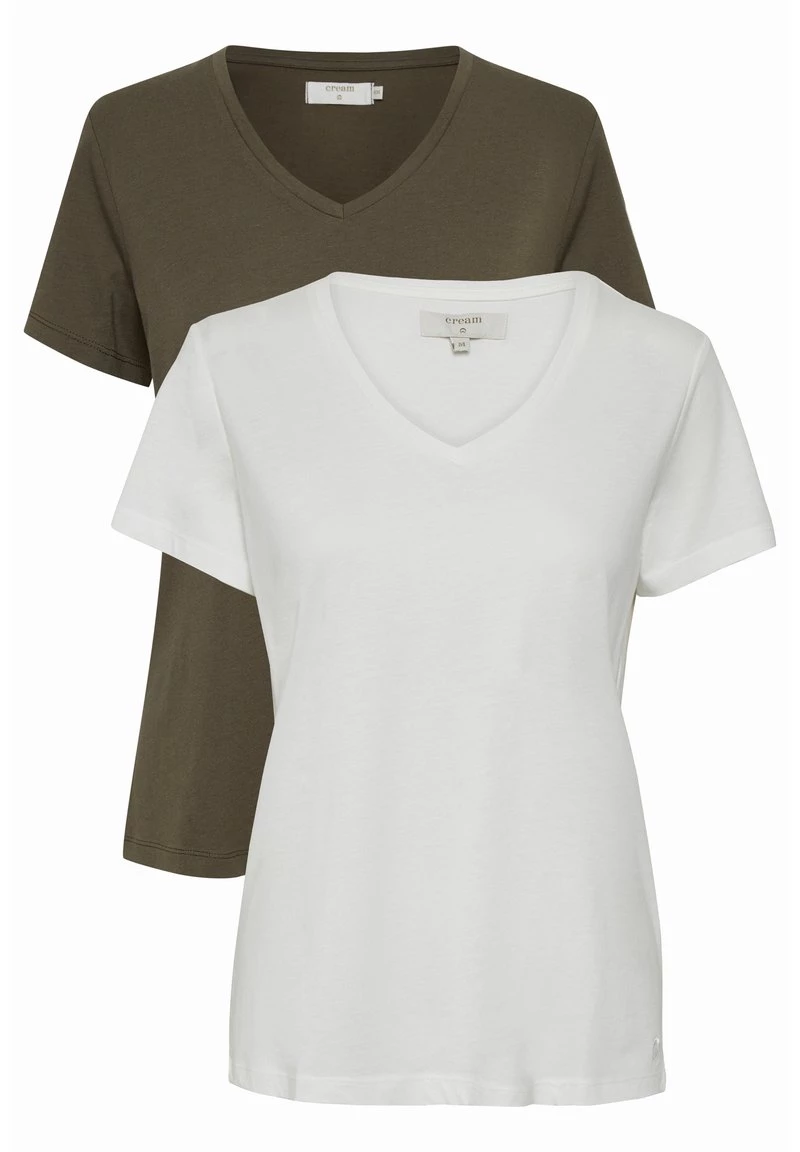 Cream 2 PACK T Shirt Basique Snow White Sea Turtle Femme 7 Cream 2 PACK T Shirt Basique Snow White Sea Turtle Femme – Image 7