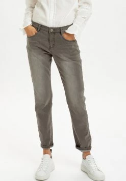 Cream Femme CRLONE COCO Jean Droit Grey Denim