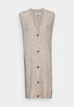 Cream Femme MERLE LONG SLIPOVER Veste Sans Manches Oat Melange -Cream Soldes Boutique 811a921a9c7b4fb4a767c5d99ce64492