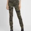 Cream ANINA CARMU PANTS SHAPE Jean Slim Sea Green Femme