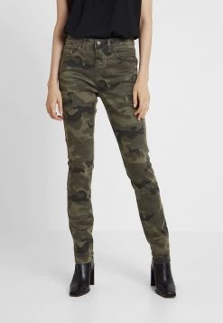 Cream ANINA CARMU PANTS SHAPE Jean Slim Sea Green Femme