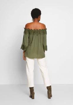 Cream Femme BEA LACE Blouse Green Leaf -Cream Soldes Boutique 845673b01e744850b149aeb6bdc06f62