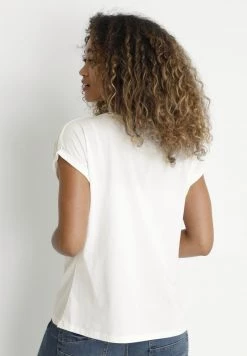 Cream T Shirt Imprimé Snow White Blue Rose -Cream Soldes Boutique 847872c5f98e4e37b88d01e1bd9ce6dd