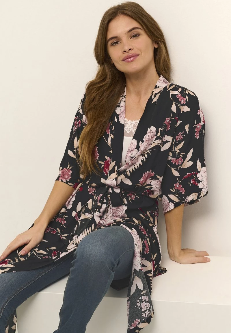 Cream Veste Légère Black Tropical Flower 4 Cream Veste Légère Black Tropical Flower – Image 4