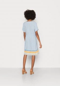 Cream VIMMA DRESS Robe De Jour Vista Blue Ziggy -Cream Soldes Boutique 8567a4e0622148678220d934a4c363a5