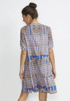 Cream CRALORA Robe De Jour Blue Paisly Femme -Cream Soldes Boutique 86d8028cafbe4c7282afa0b2a5f135a8