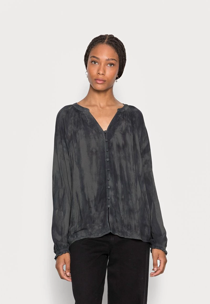 Cream IROBI BLOUSE Blouse Gunmetal Tie Dye 1 Cream IROBI BLOUSE Blouse Gunmetal Tie Dye