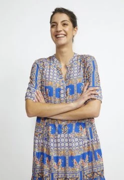 Cream CRALORA Robe De Jour Blue Paisly Femme -Cream Soldes Boutique 8756f1ac14434d1bbfe99d453856f47a