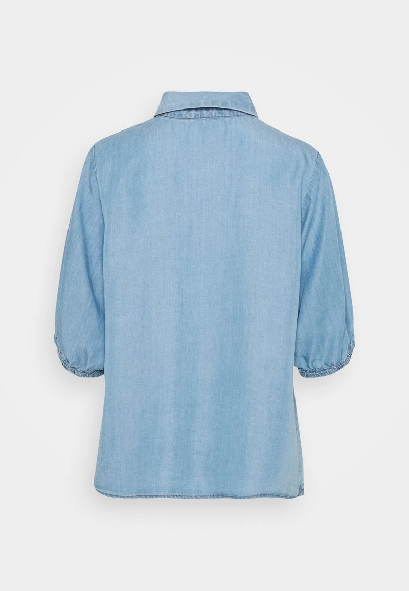 Cream Femme AMIRA BALLON SLEEVE Chemisier Blue Denim 2 Cream Femme AMIRA BALLON SLEEVE Chemisier Blue Denim – Image 2