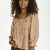 Cream Femme Blouse Russet Flower