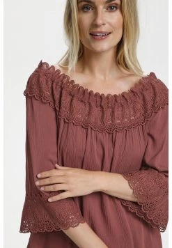 Cream BEA Blouse Antique Bordaux -Cream Soldes Boutique 8c908ae08c1c4f4d8056fe198f577981