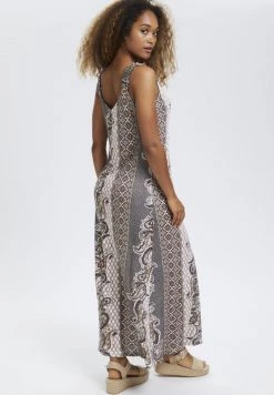 Cream CRPRINTA Robe Longue Brown Femme 7 Cream CRPRINTA Robe Longue Brown Femme -Cream Soldes Boutique 8fc60271825f4941979f6af2926cb01e