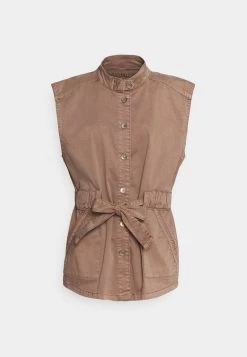 Cream DAFINE VEST Veste Sans Manches Cognac Femme