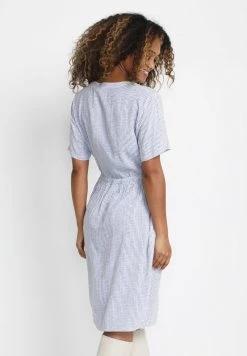 Cream Femme FERINA Robe De Jour Blue Milkboy Stripe -Cream Soldes Boutique 93201aee49eb4d8d96ba1ee5ebada341