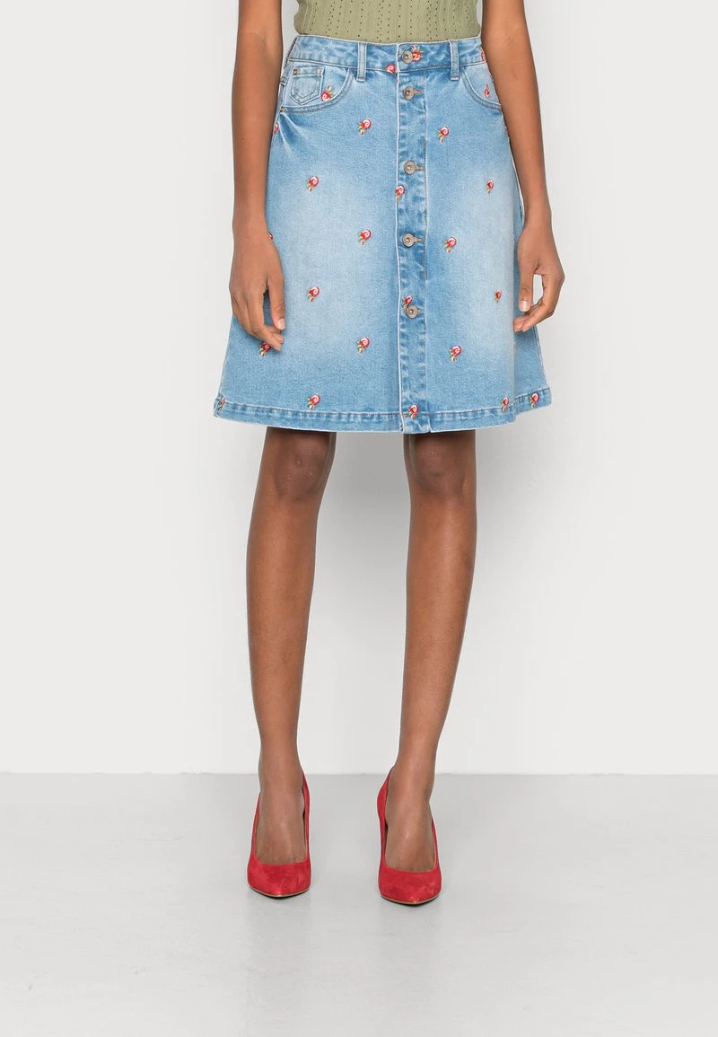 Cream Femme LEONA SKIRT Jupe En Jean Blue Denim 1 Cream Femme LEONA SKIRT Jupe En Jean Blue Denim