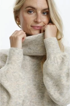 Cream Pullover Oat Melange -Cream Soldes Boutique 95895674b77a4586a327a2261329051b