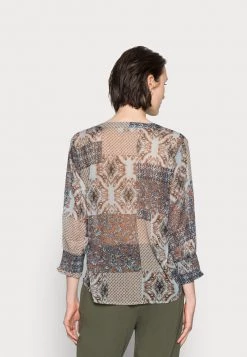 Cream DANI BLOUSE Blouse Russet Patchwork Femme -Cream Soldes Boutique 98bd32303033472a9c2dacefc29e12ca