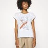 Cream Femme CARRIAC T Shirt Imprimé White