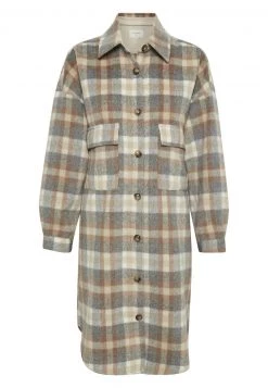 Cream Manteau Classique Feather Gray Check Femme -Cream Soldes Boutique 9b2d846f915148f0a1d85a311c182f13