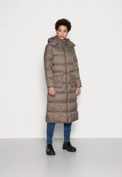 Cream Femme GAIAGRO LONG JACKET Veste D'hiver Taupe