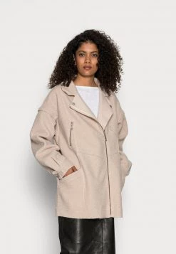 Cream JANITTA FAKE SHIRLING JACKET Veste Mi Saison Eggnog