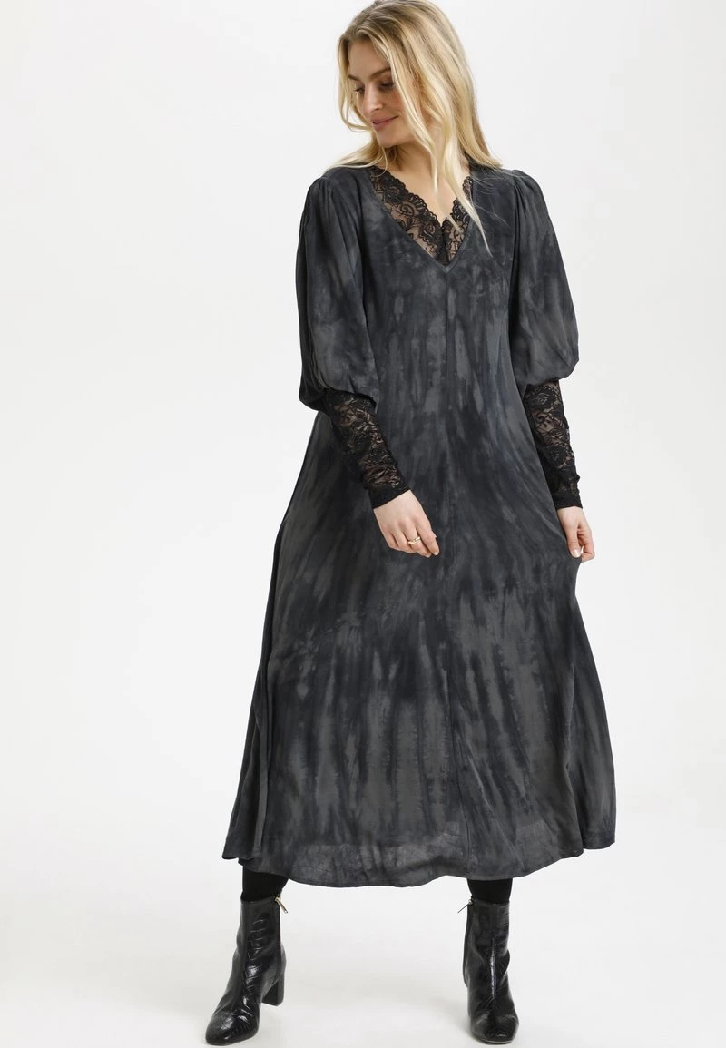 Cream Robe De Jour Gunmetal Tie Dye Femme 1 Cream Robe De Jour Gunmetal Tie Dye Femme