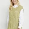 Cream CRGYNNA Pullover Sage Green Femme