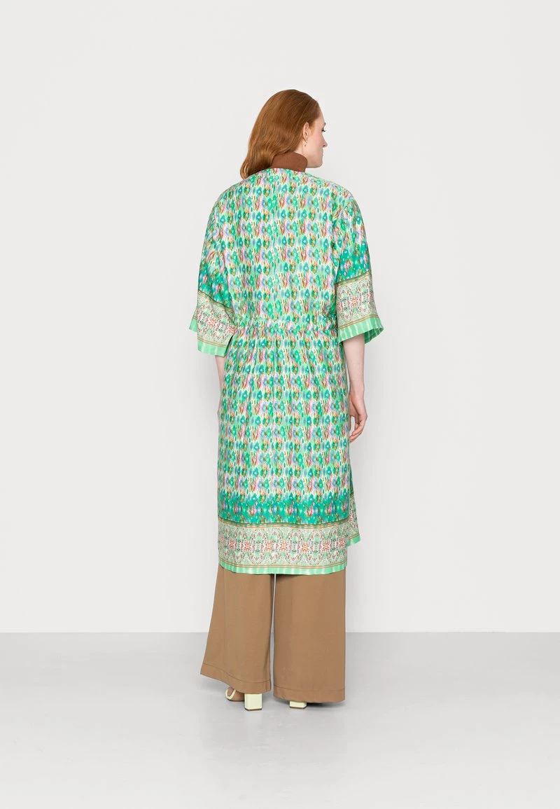 Cream Veste Légère Ethnic Ikat Green Femme 3 Cream Veste Légère Ethnic Ikat Green Femme – Image 3