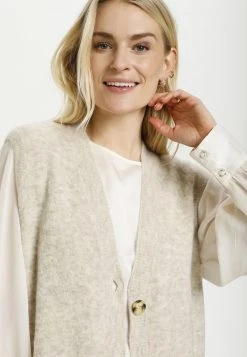 Cream CRMERLE Gilet Oat Melange -Cream Soldes Boutique a679b6c52e9a4a369e347a7651e7824f