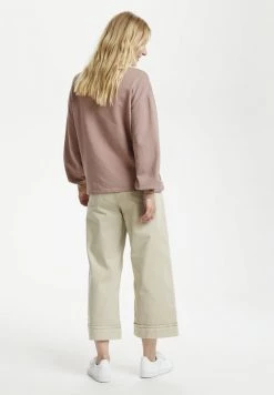 Cream Femme Sweatshirt Woodrose -Cream Soldes Boutique a83026e9f70749d2bcaa859f0314fc9e