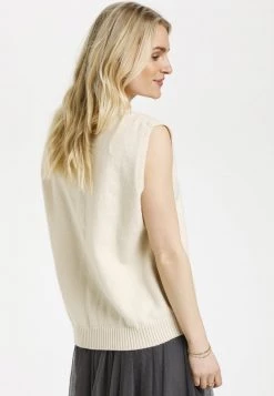 Cream CRDONNA Gilet Eggnog -Cream Soldes Boutique aaba4d2ad02845f0acf54a23f69353a3