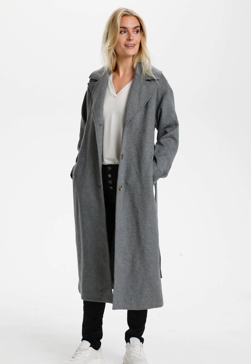 Cream CRBUSA Manteau Classique Dark Grey Melange 2 Cream CRBUSA Manteau Classique Dark Grey Melange – Image 2