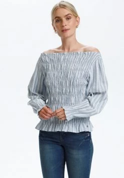 Cream Femme FILUMIA Blouse Blue Stripe
