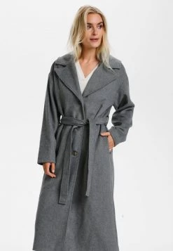 Cream CRBUSA Manteau Classique Dark Grey Melange