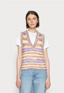 Cream ERICA SLIPOVER Pullover Multi Coloured