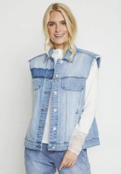 Cream CRDEMINA Veste Sans Manches Blue Denim Femme