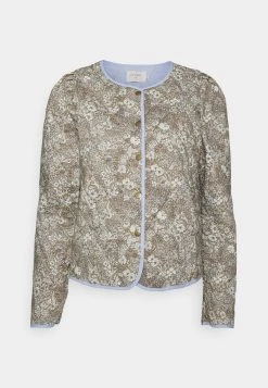 Cream COMPA QUILT JACKET Veste Mi Saison Khaki