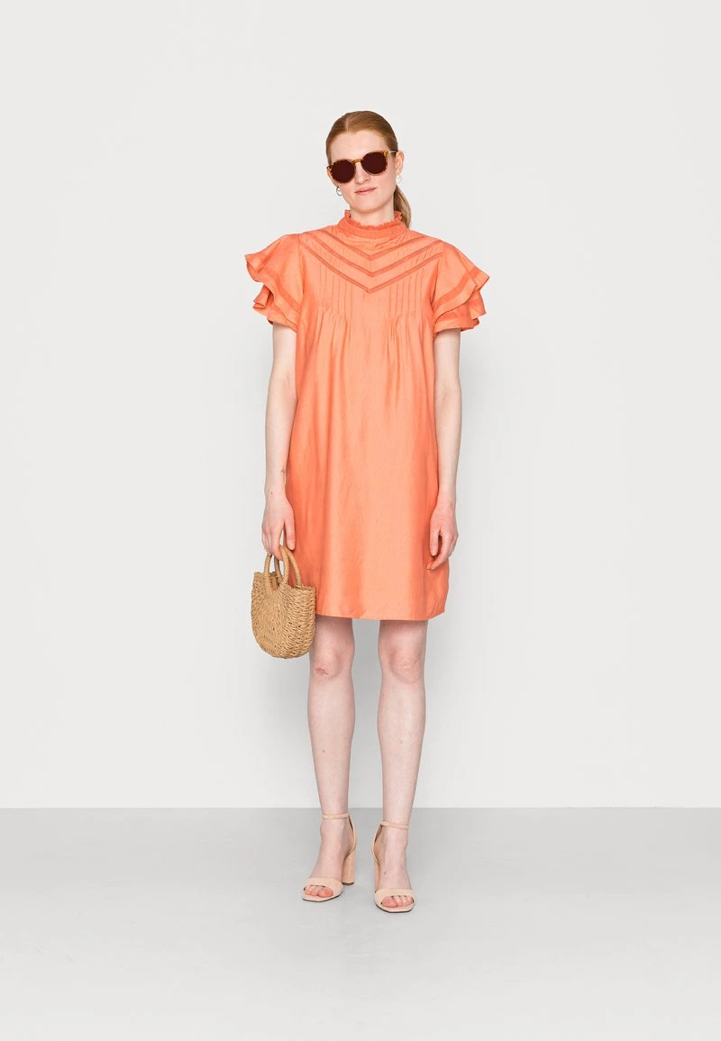 Cream Femme CRLISELIN SHIFT DRESS MOLLIE FIT Robe De Jour Burnt Coral 2 Cream Femme CRLISELIN SHIFT DRESS MOLLIE FIT Robe De Jour Burnt Coral – Image 2