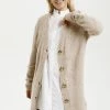 Cream Gilet Oat Melange
