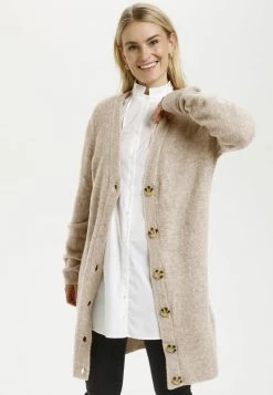 Cream Gilet Oat Melange