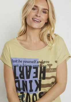 Cream Femme CRSOUL T Shirt Imprimé Sage Green -Cream Soldes Boutique c3cef6cd075840289d78449df8bd4d6a