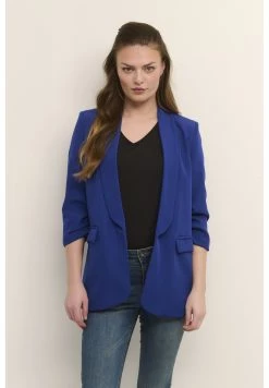 Cream Blazer Royal Blue Femme