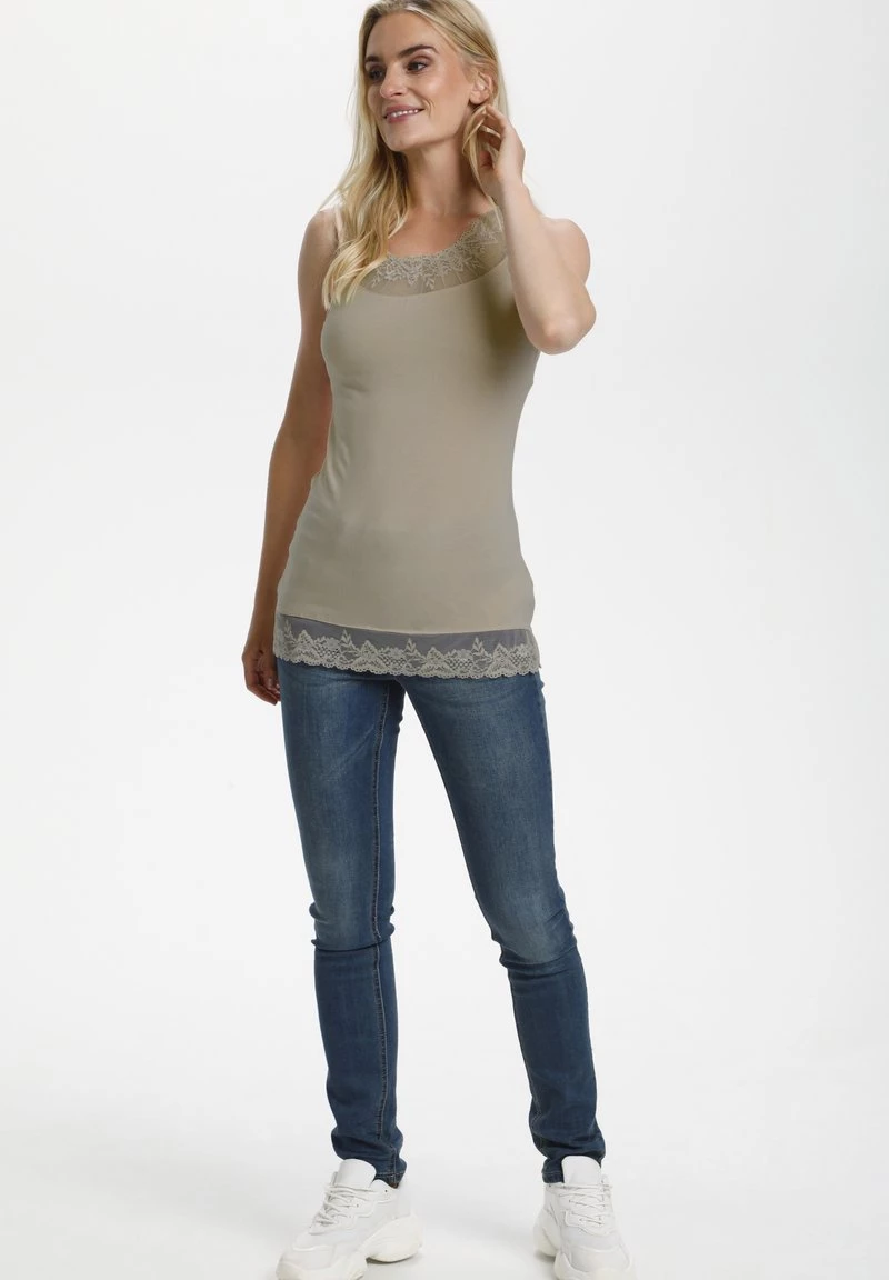 Cream Femme FLORENCE Débardeur Grey 2 Cream Femme FLORENCE Débardeur Grey – Image 2